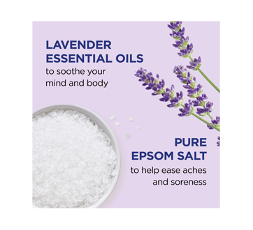 Image 3 of product Dr Teal's - Pure Epsom Salt Soaking Solution Soothe & Sleep, Lavender, 1.36 kg