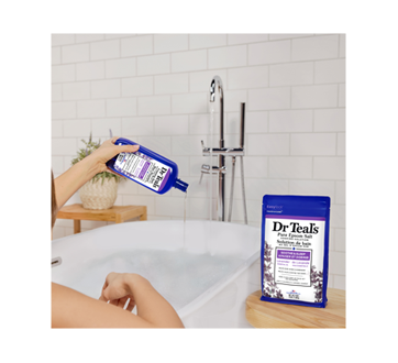 Image 6 of product Dr Teal's - Pure Epsom Salt Soaking Solution Soothe & Sleep, Lavender, 1.36 kg