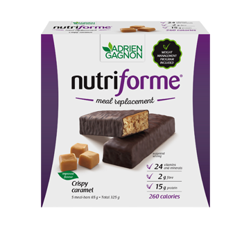 Nutriforme Meal Replacement Bars, Caramel Crunch, 5 x 65 g