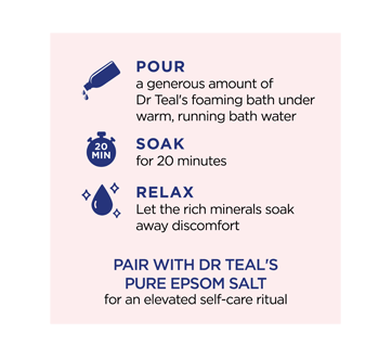 Image 4 of product Dr Teal's - Foaming Bath with Pure Epsom Salt, Pink Himalayan Salt, 1000 ml