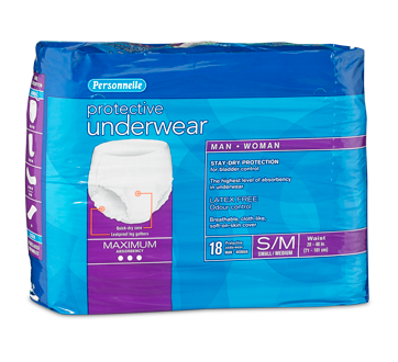 Protective Underwear, Small-Medium, 18 units – Personnelle