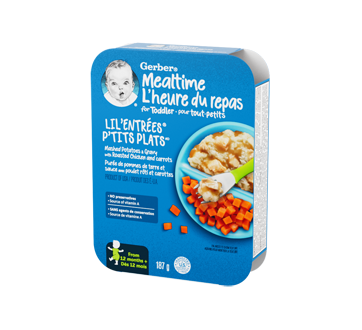 Image 2 of product Gerber - Lil'Entrées for Toddlers, Mashed Potatoes & Gravy with Roasted Chicken, 187 g