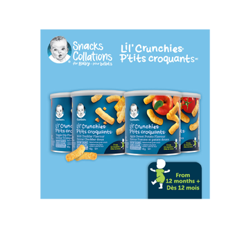 Image 5 of product Gerber - Lil' Crunchies Toddler Snacks, Zesty Tomato, 42 g