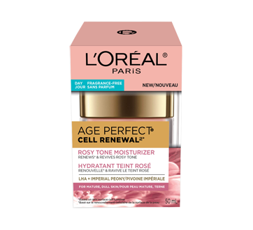 L'Oréal Paris Age Perfect Rosy Tone Moisturizer, with LHA & Imperial Peony  Extract, For Mature Skin, Fragrance Free Skincare, 50 ml : :  Health & Personal Care