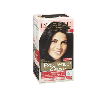 Image 2 of product L'Oréal Paris - Excellence Crème Permanent Hair Colour, 1 unit H - Natural Black