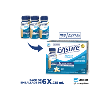 Image 2 of product Ensure - Regular Meal Replacement, Vanilla, 6 x 235 ml