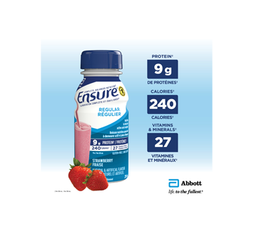 Image 3 of product Ensure - Regular Meal Replacement, Strawberry, 6 x 235 ml