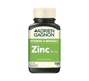 Zinc 50 mg, 100 units