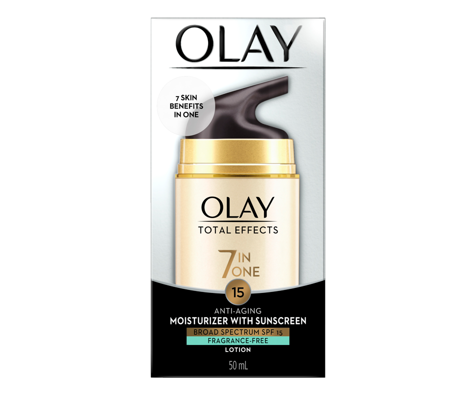 Total Effects Anti-Aging Moisturizer With Sunscreen, 50 ml – Olay : Day ...