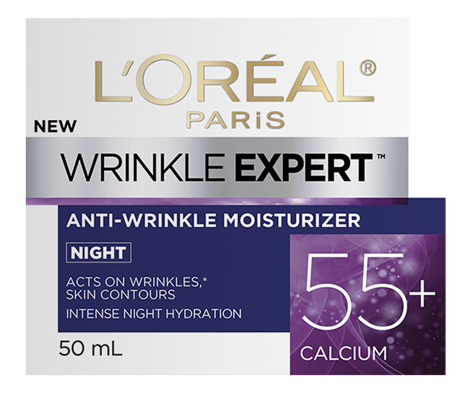 Wrinkle Expert 55+ Calcium Anti-Wrinkle Night Moisturizer, 50 ml – L ...