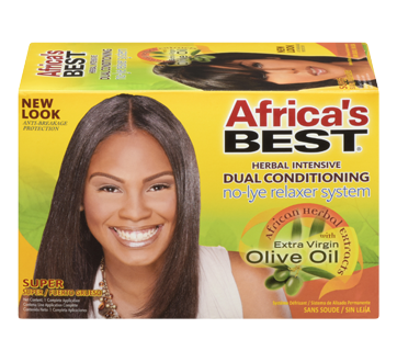 Soft & Beautiful Regular No-Lye Conditioning Relaxer Kit - For Relaxed  Hair. Contains Coconut Oil, Olive Oil, Argan Oil. 