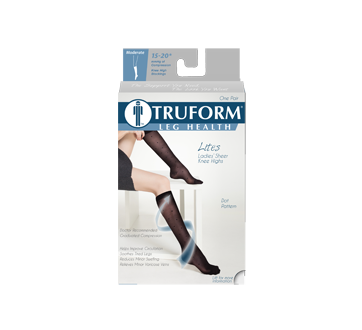 Compression Hosiery 15-20 mmhg, Black Medium – Truform : Support stocking  for women