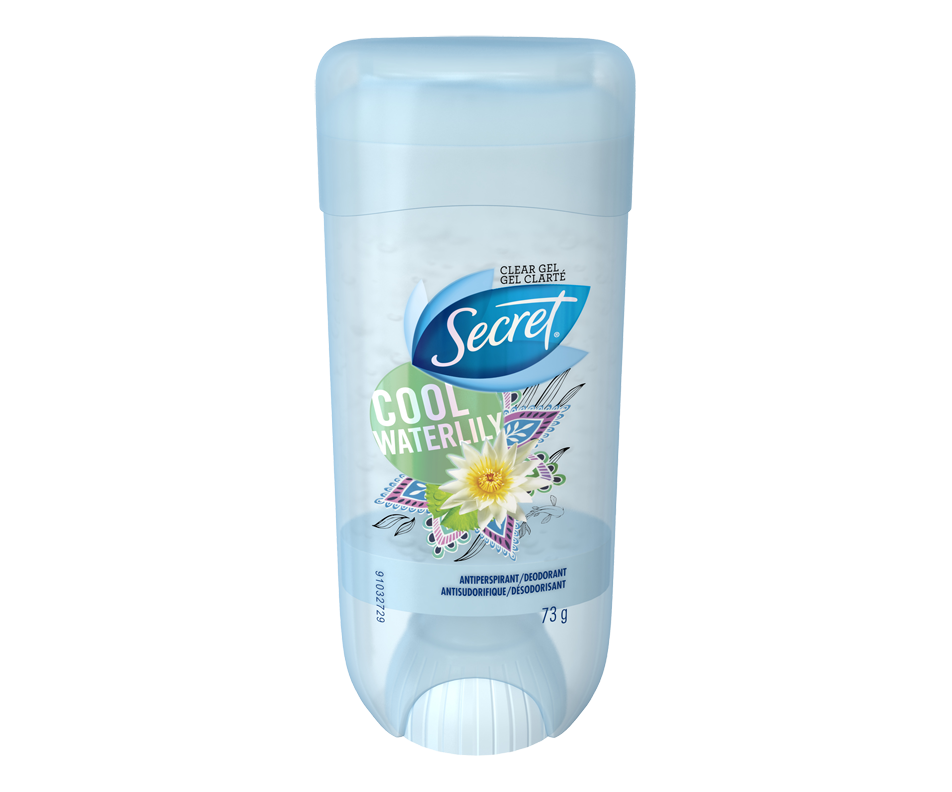 Freshies Antiperspirant And Deodorant Clear Gel Cool Water Lily 73 G Secret Deodorant 1213