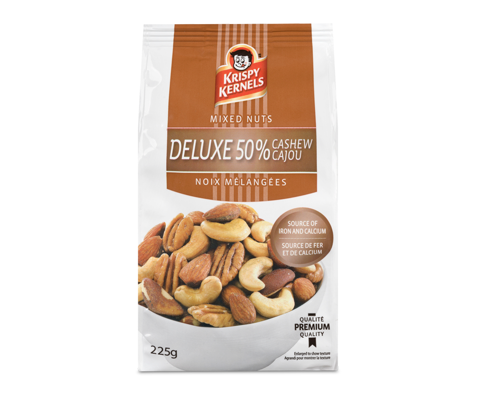 Deluxe 50% Cashews, 225 g – Krispy Kernels : Salted | Jean Coutu