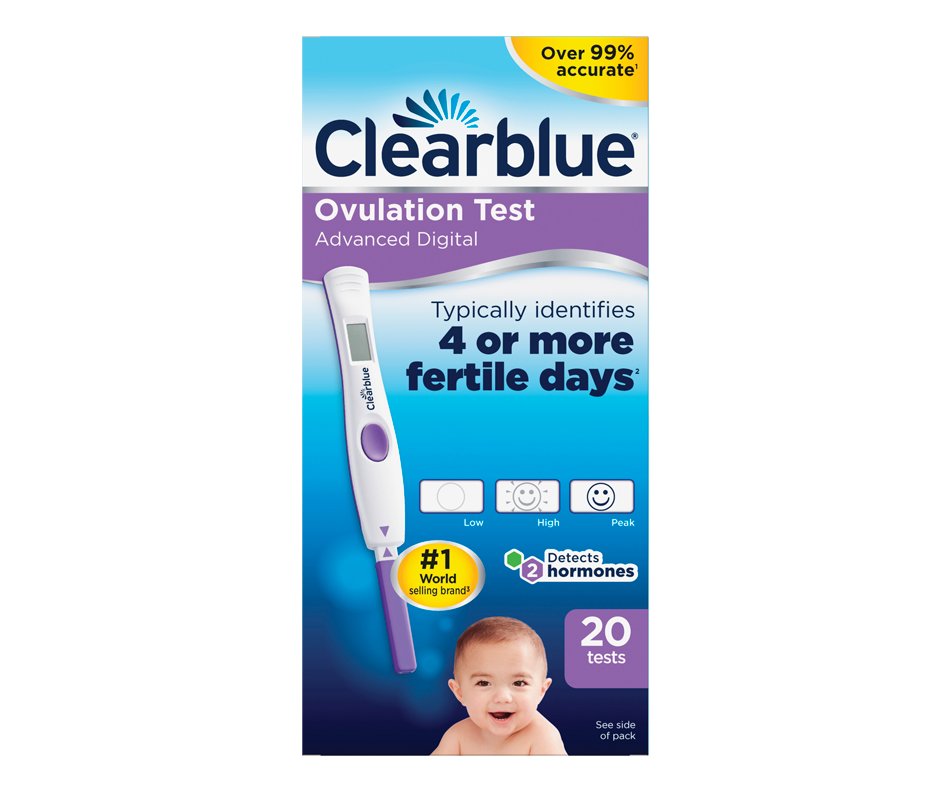 Clearblue Advanced Digital Ovulation Test 20 Units Clearblue Fertility Test Jean Coutu 