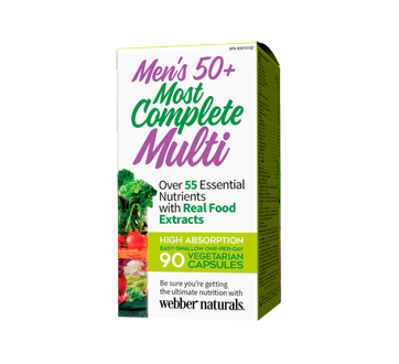 Men's 50+ Most Complete Multi Capsules, 90 units