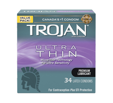 Ultra Thin Condoms, 34 units – Trojan : Condoms