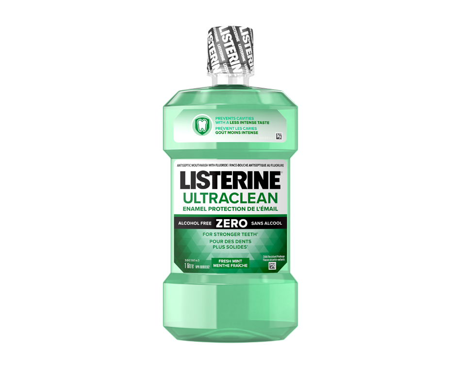 Zero Ultraclean Enamel Protect Antiseptic Mouthwash, Fresh Mint, 1 L ...