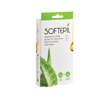 Depilatory Body Strips Enriched with Aloe, 32 units, Sensitive Skin