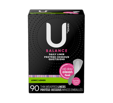 Balance Daily Wrapped Panty Liners, Light Flow, Long, 90 units