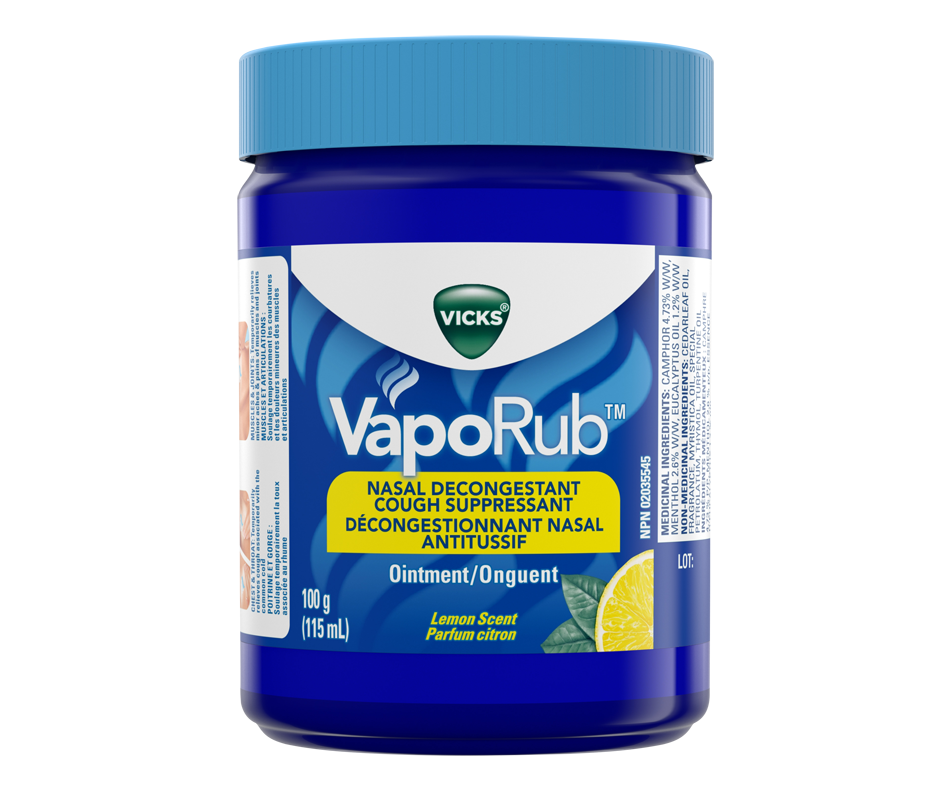 Vaporub Ointment, Lemon, 115 ml – Vicks : Cream, ointment and lotion ...