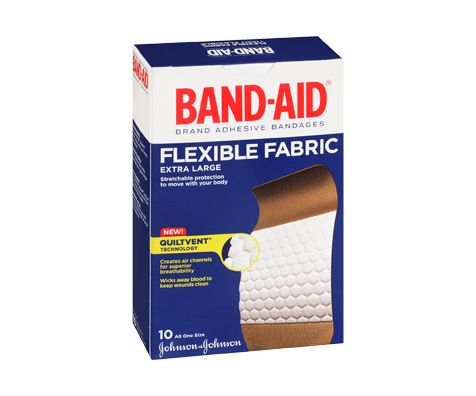 Flexible Fabric Adhesive Bandages Extra Large, 10 units – Band-Aid ...