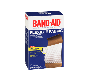 Band-Aid Flexible Fabric Adhesive Bandages, Assorted Sizes (Pack of 18) 