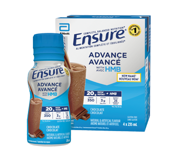 Advance Meal Replacement Shakes, Chocolate, 4 X 235 Ml – Ensure 