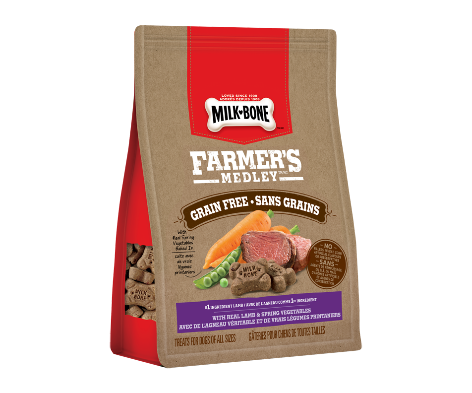 Farmer's Medley Dog Treats, 340 g, Lamb – Milk-Bone : Canned food