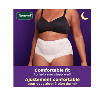 Fresh Protection Women Incontinence Underwear Overnight, Blush - Medium, 15  units – Depend : Incontinence