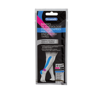 Precut Kinesiology Tapes, Achilles Tendon, 4 units