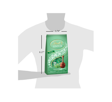 Image 4 of product Lindt - Lindor Truffles Bag, Mint Milk Chocolate, 150 g