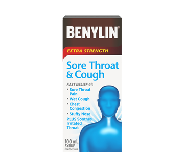 Extra Strength Sore Throat & Cough Syrup, 100 ml