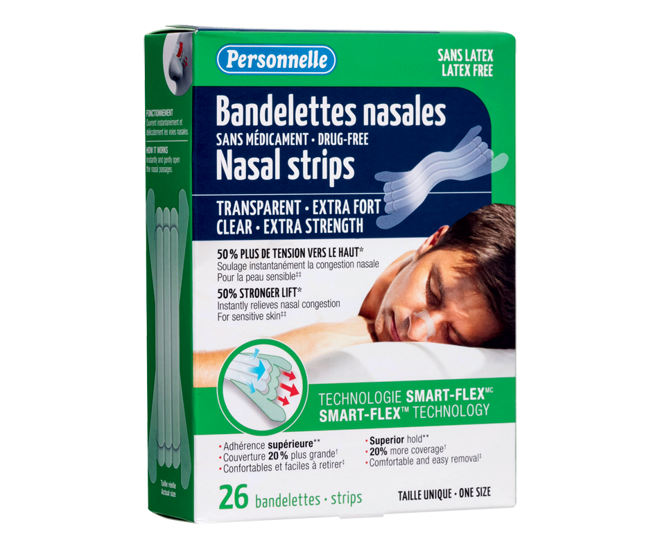 Nasal Strips Extra Strength, Clear, 26 units – Personnelle : Nasal ...