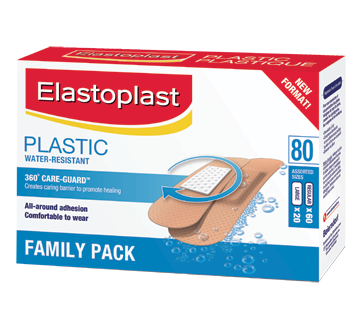 Plastic Adhesive Bandages, 80 units