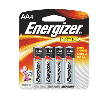 Image 2 of product Energizer - Batteries, Regular Packs, Max AA-4