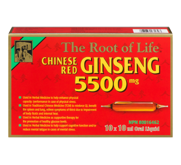 Chinese Reg Ginseng 5500mg, 10 x 10ml