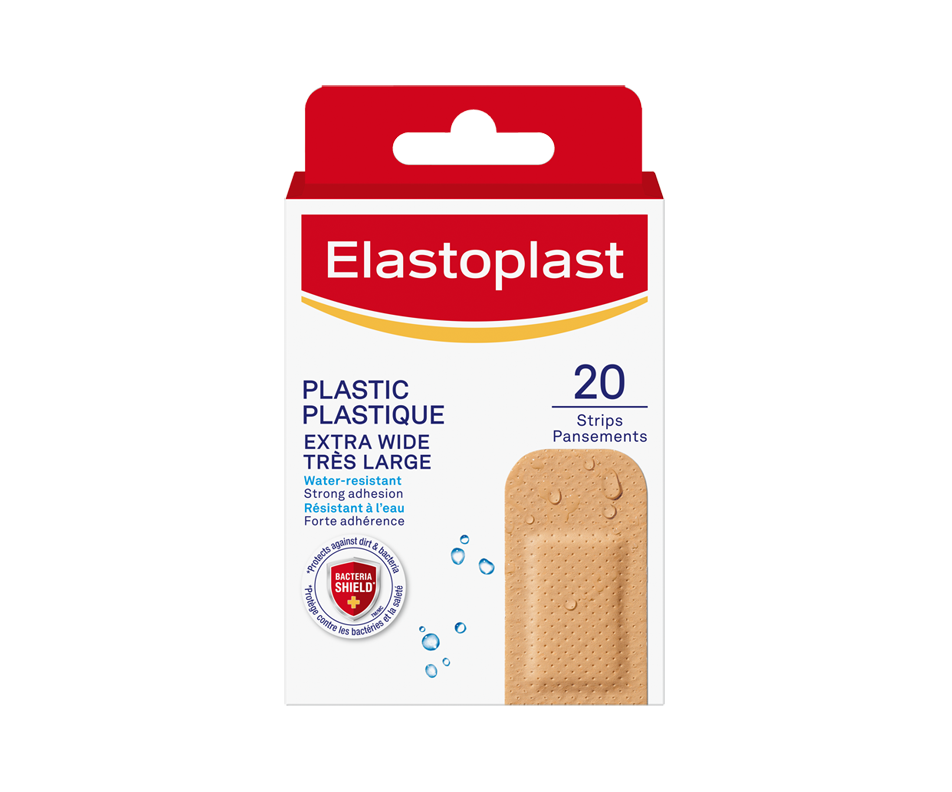 Plastic Plaster Extra Wide, 20 units – Elastoplast : Adhesive bandage ...