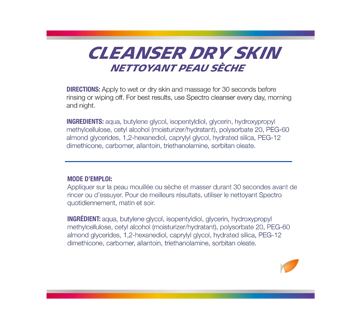 Cleanser Dry Skin, 500 ml – Spectro : Cleanser