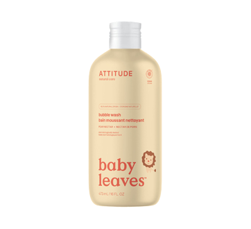 Baby Leaves Natural Bubble Wash, Pear Nectar, 473 ml