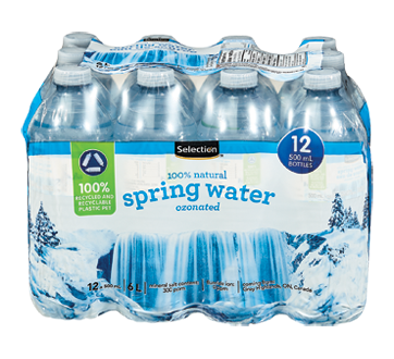 100% Natural Spring Water Ozonated, 12 X 500 ml