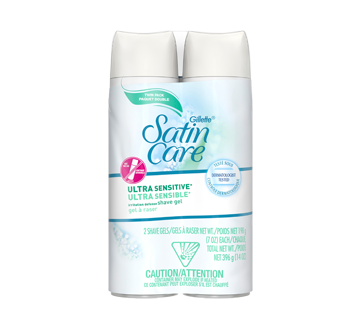 Satin Care Ultra Sensitive Shave Gels, 396 g