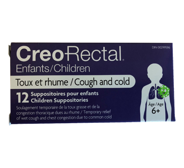 Suppositories For Children 12 Units Cough Cold Creo Rectal Suppository Jean Coutu