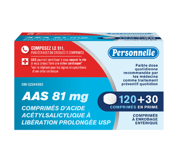 Acetylsalicylic Acid Delayed Release Tablets Asa 81 Mg 150 Units Personnelle Acetaminophen For Adults Jean Coutu