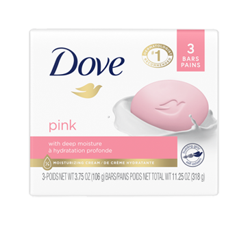 Pink Beauty Bar, 3 units – Dove : Bar soaps