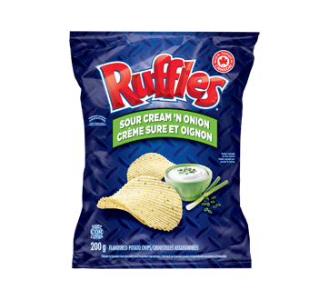 Wavy Potato Chips, Sour Cream'n Onion, 200 g