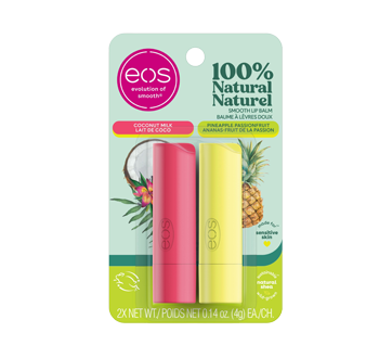 Lip Balm, Coconut/Pineapple, 2 units