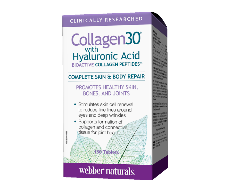 Webber Naturals Collagen30 with Hyaluronic Acid, Tablets, 180 units ...