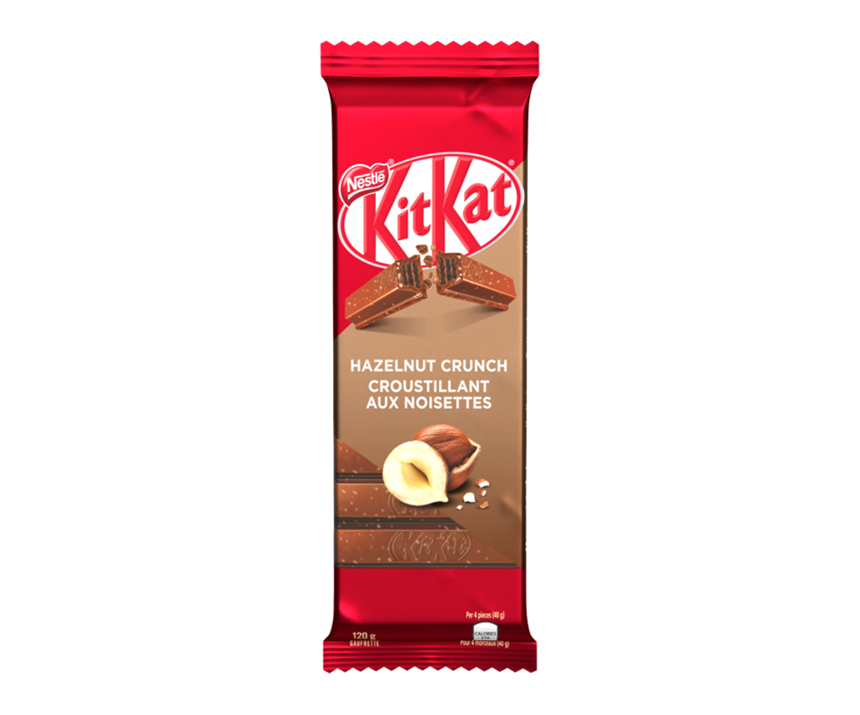 Kit Kat Tablet, 120 G, Hazelnut Crunch – Nestlé : Family Size | Jean Coutu