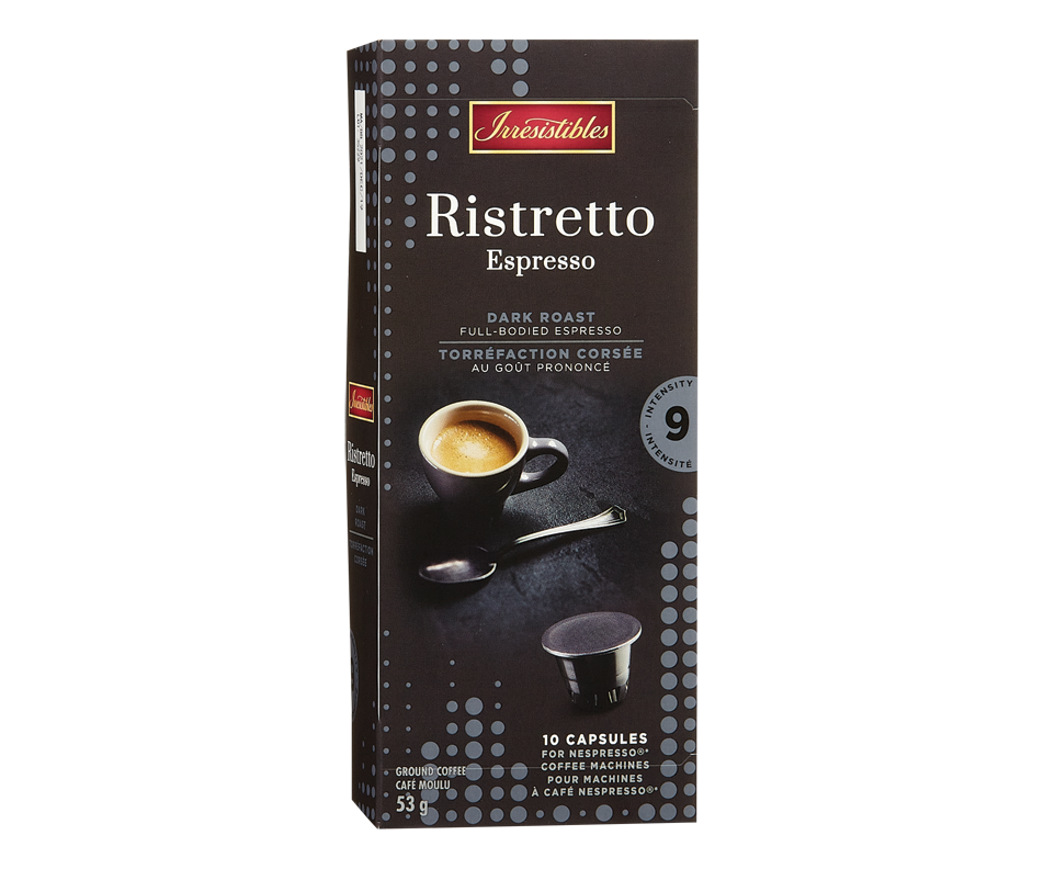 Ristretto Espresso capsules for Nespresso, 10 units – Irresistibles ...